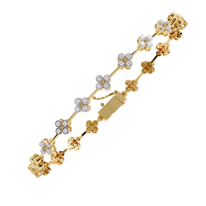 Stellar Circle Round Diamond Bracelet
