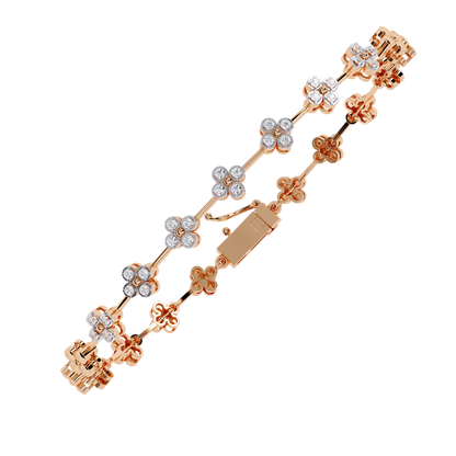 Stellar Circle Round Diamond Bracelet
