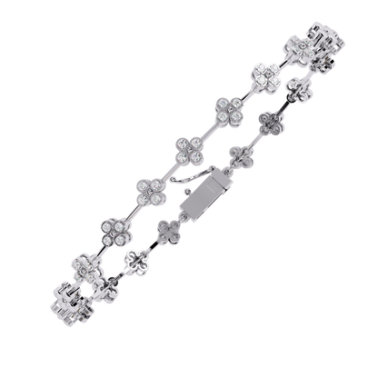 Stellar Circle Round Diamond Bracelet