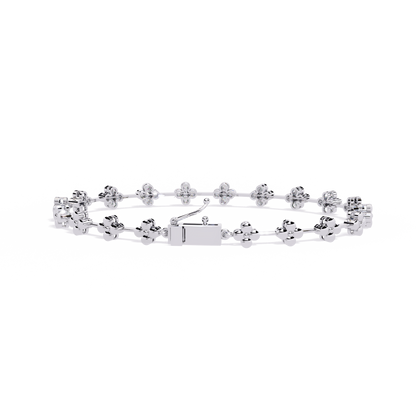 Stellar Circle Round Diamond Bracelet