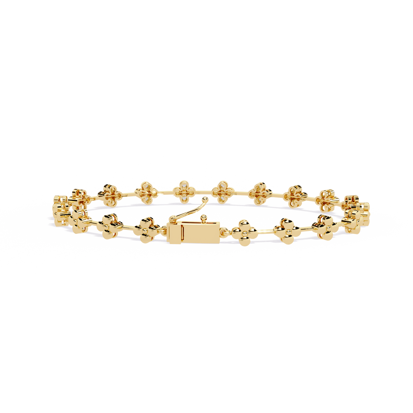 stellar circle round diamond bracelet