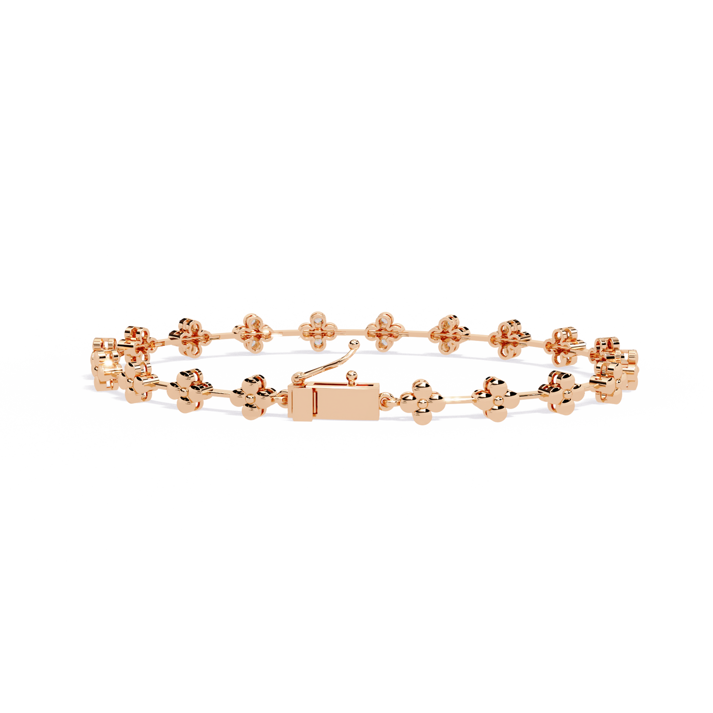 stellar circle round diamond bracelet