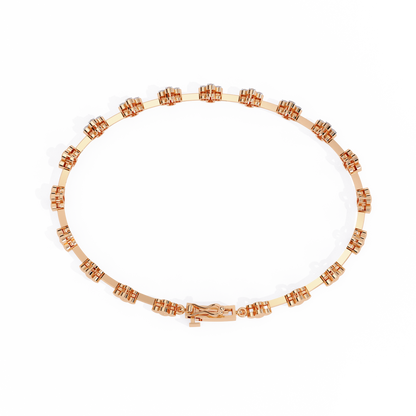 Stellar Circle Round Diamond Bracelet