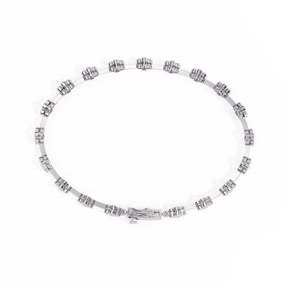 Stellar Circle Round Diamond Bracelet