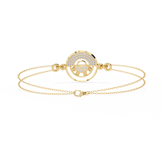 LustreLink Round Diamond Bracelet