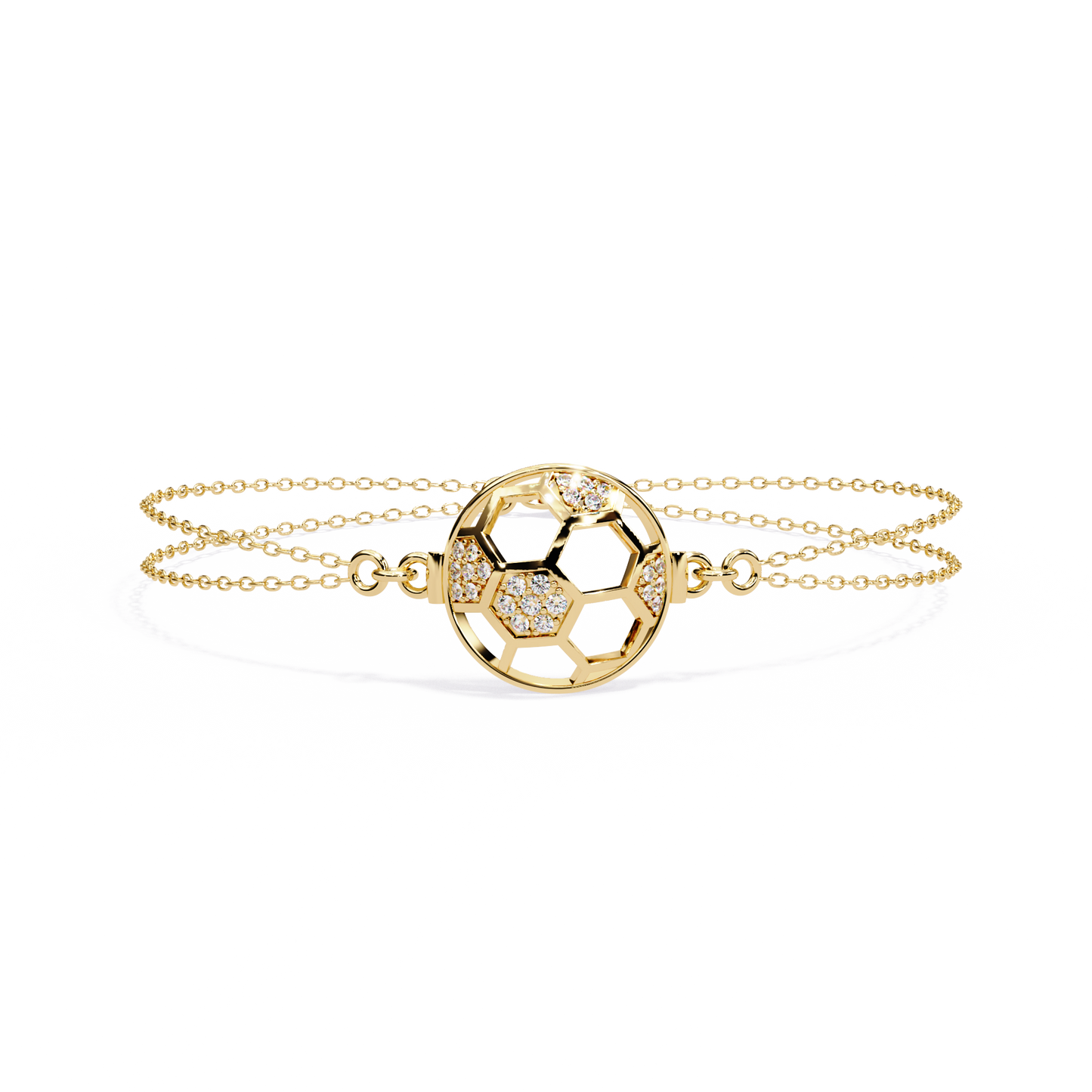 trendytether round diamond bracelet