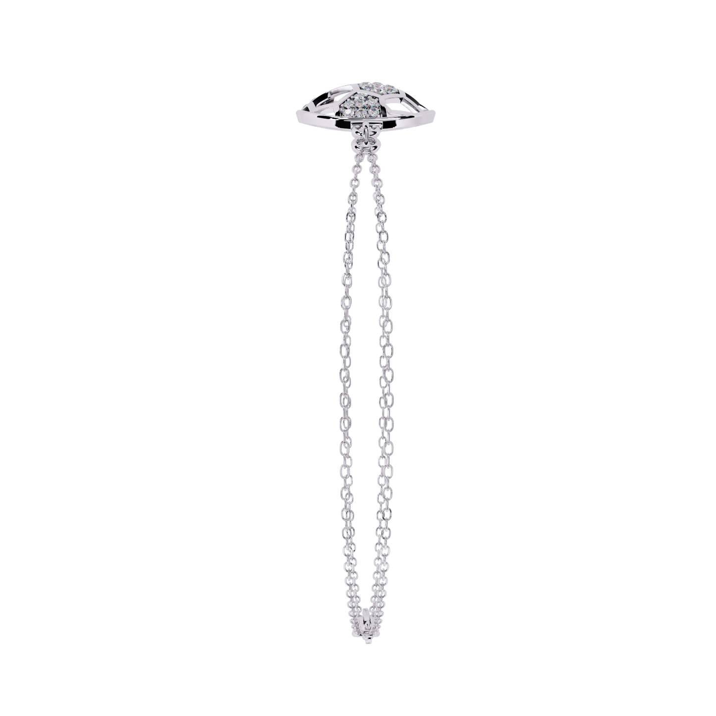 trendytether round diamond bracelet