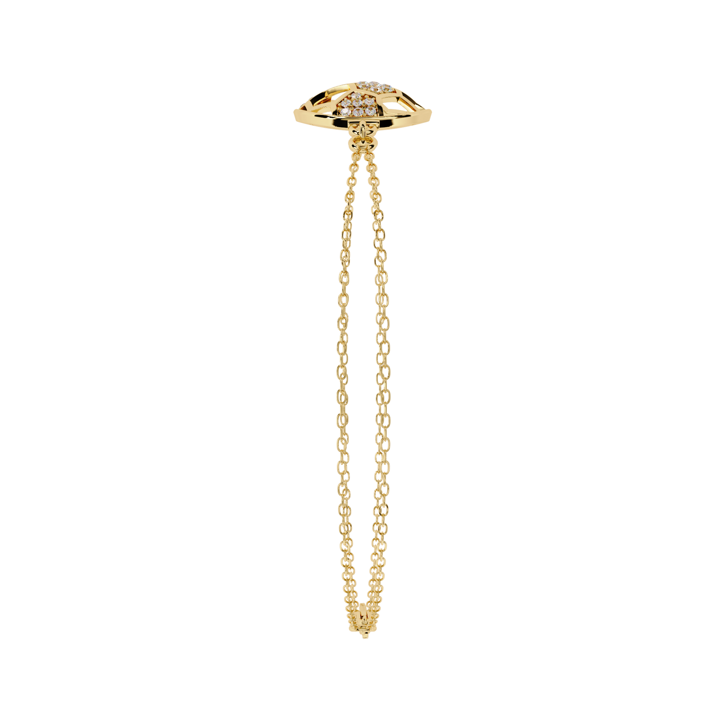 trendytether round diamond bracelet