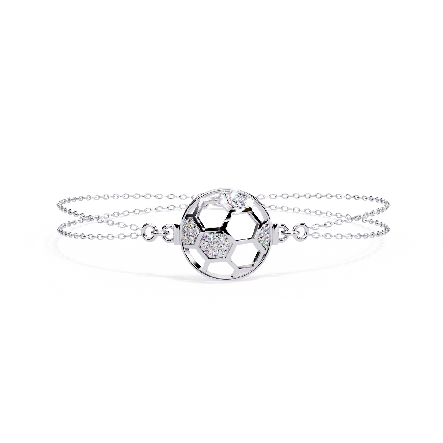 trendytether round diamond bracelet