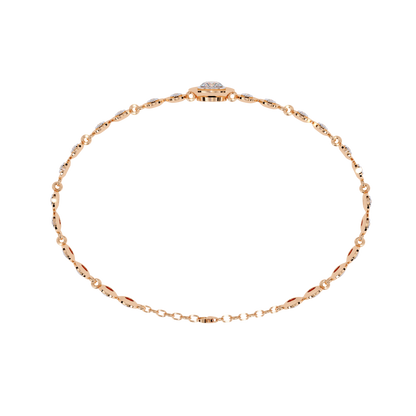 Golden Mirage Round Diamond Bracelet - Espira Fine Gems