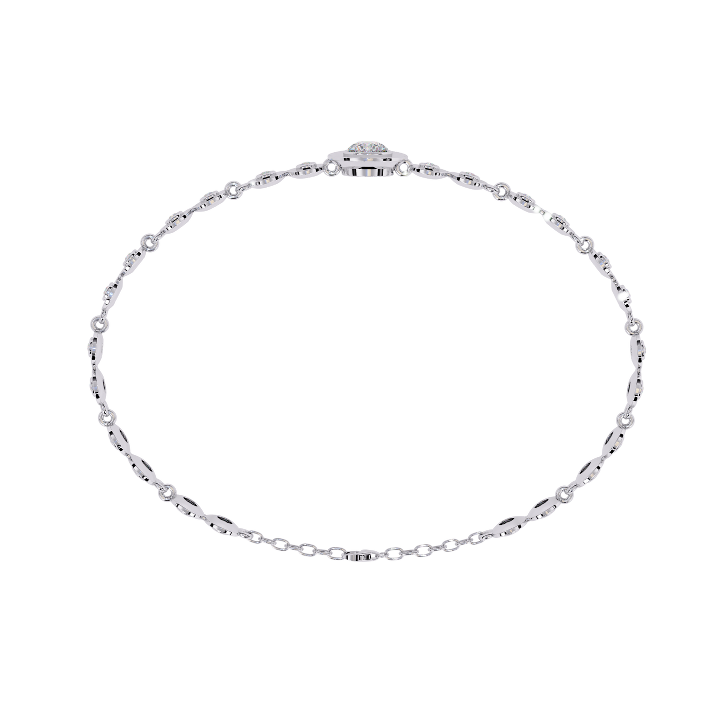 golden mirage round diamond bracelet - espira fine gems