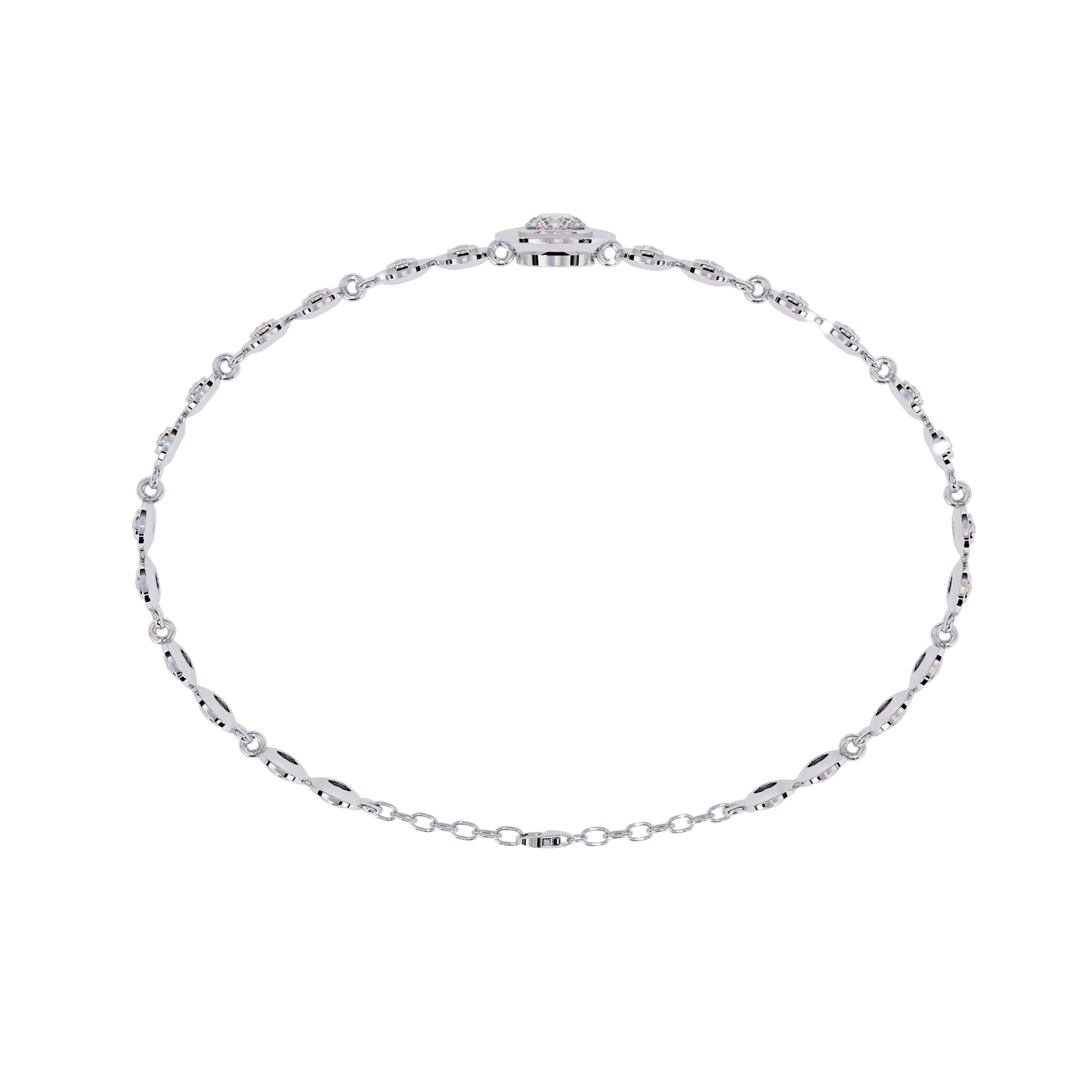 Golden Mirage Round Diamond Bracelet - Espira Fine Gems