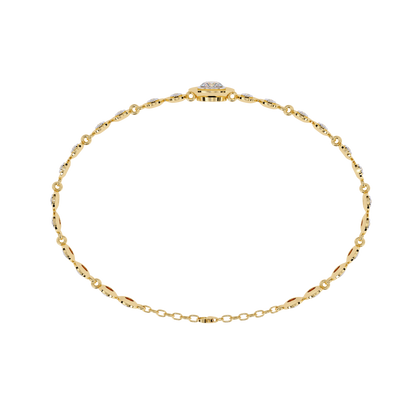 Golden Mirage Round Diamond Bracelet - Espira Fine Gems