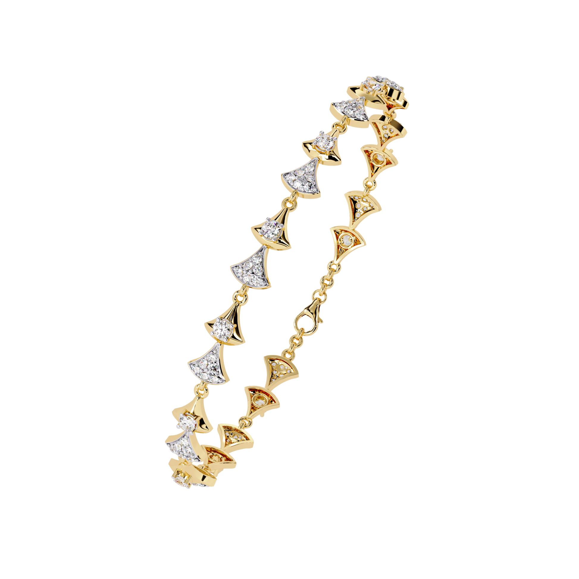 Elysia Round Diamond Bracelet - Espira Fine Gems