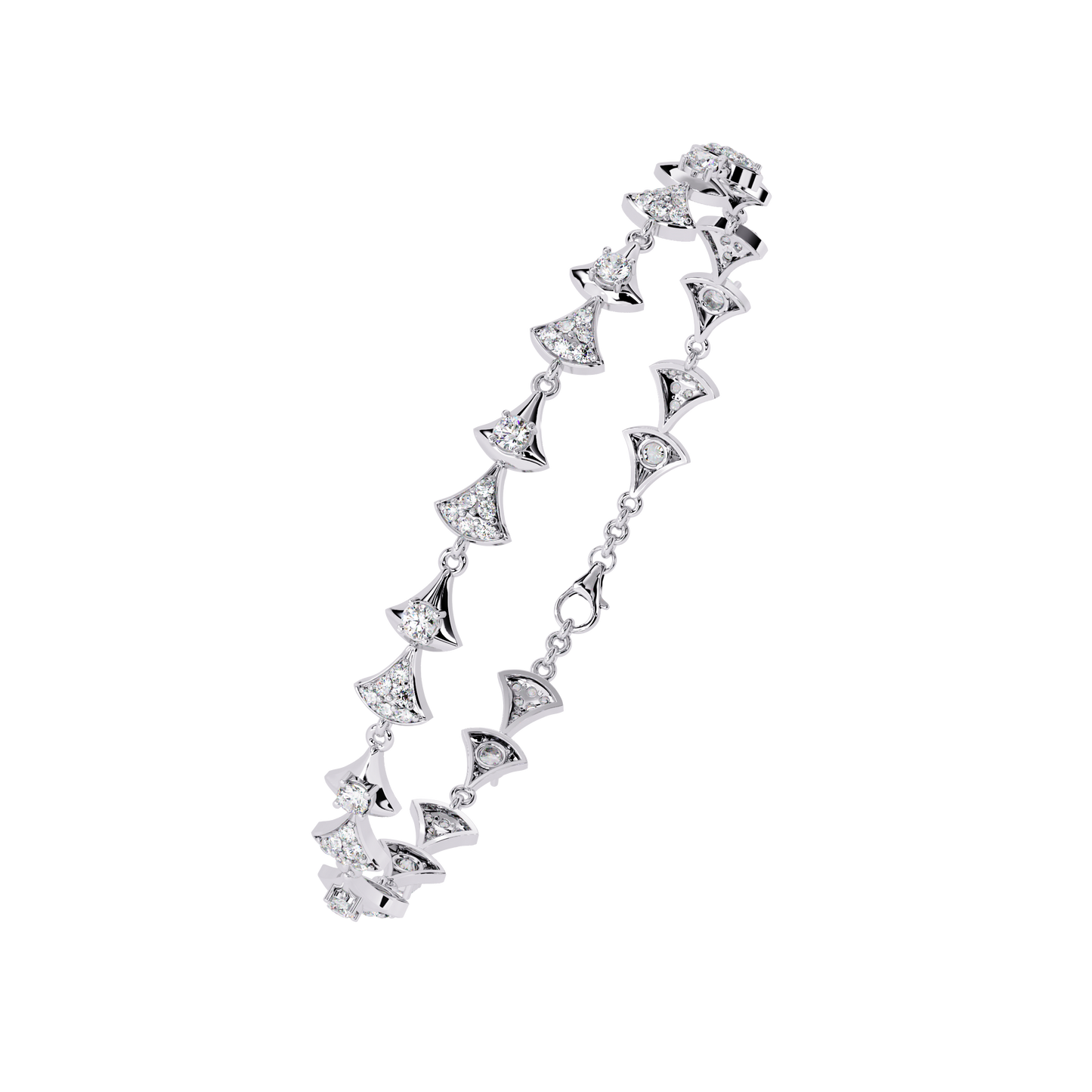 elysia round diamond bracelet - espira fine gems