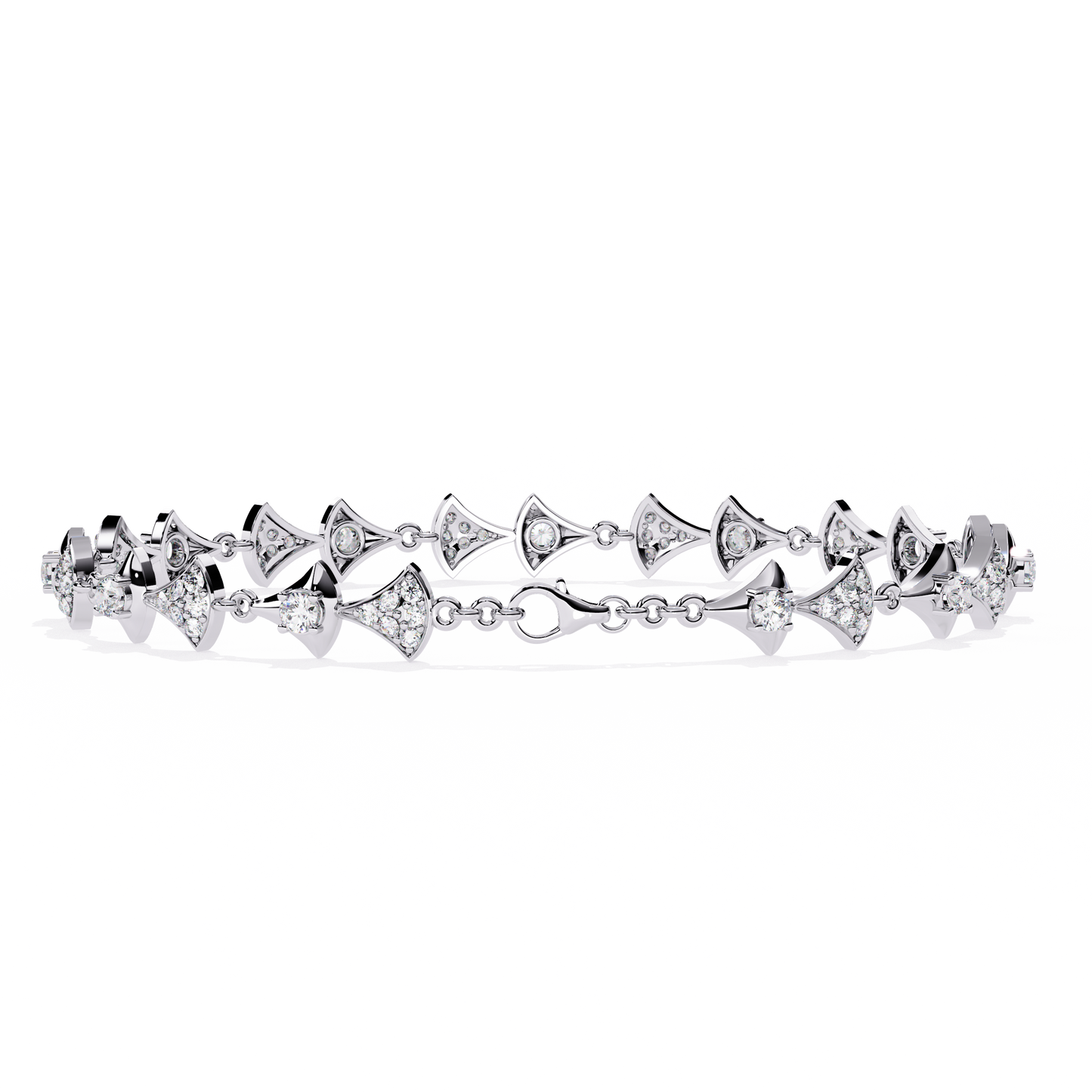 elysia round diamond bracelet - espira fine gems