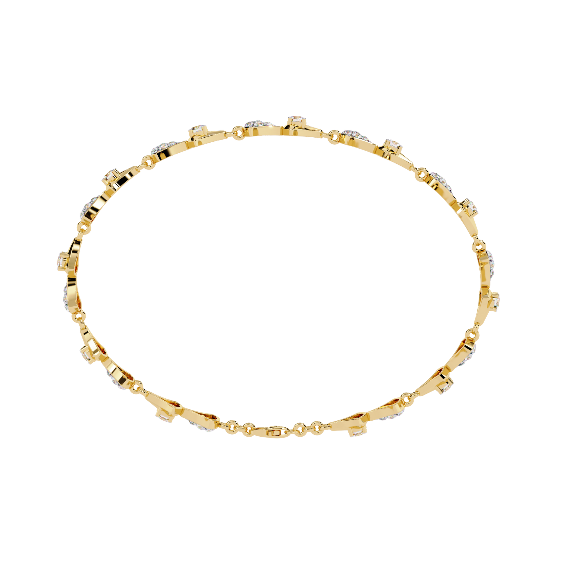 Elysia Round Diamond Bracelet - Espira Fine Gems