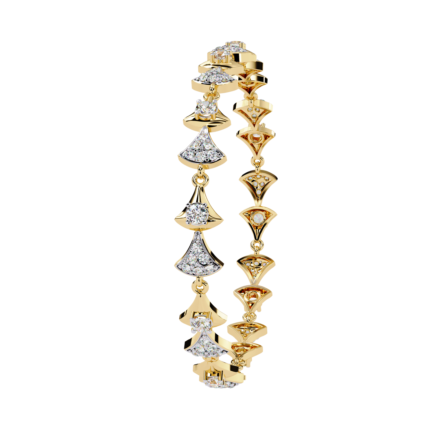 elysia round diamond bracelet - espira fine gems