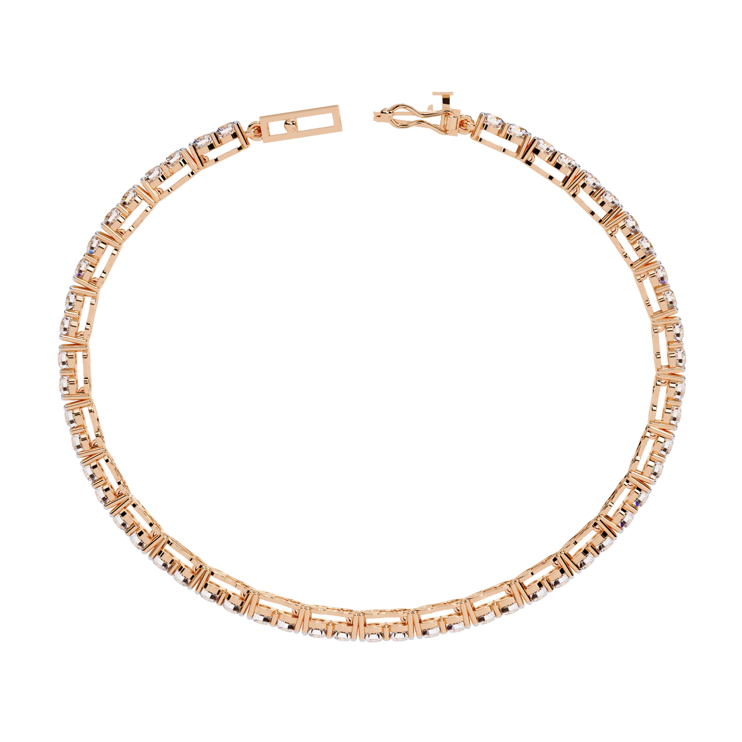 solara round diamond bracelet - espira fine gems