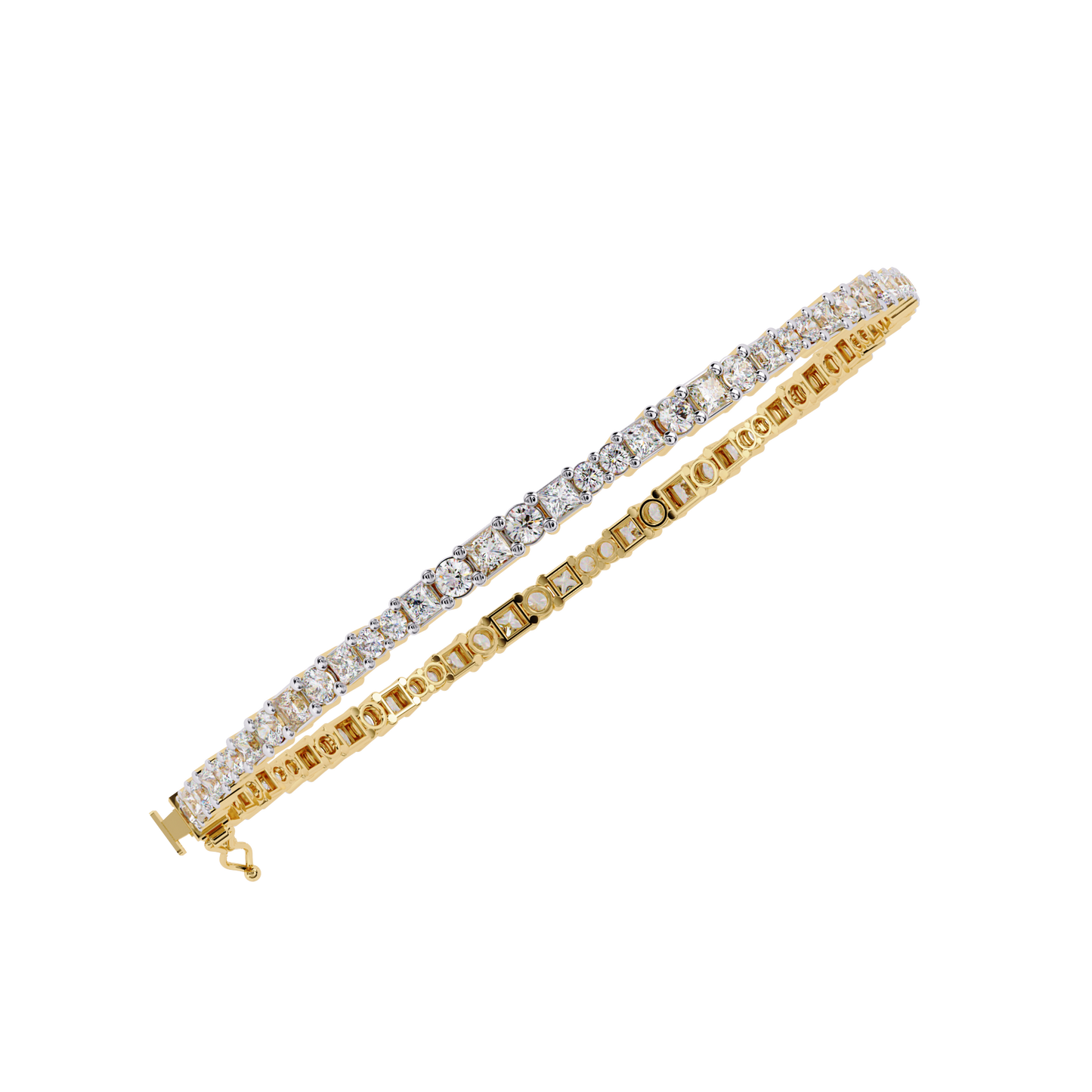 glimmerine round diamond bracelet
