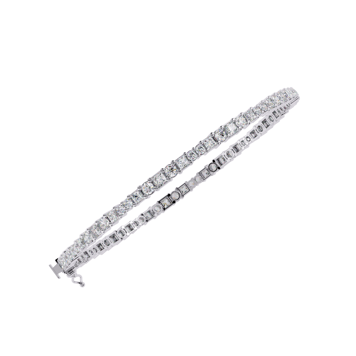 glimmerine round diamond bracelet