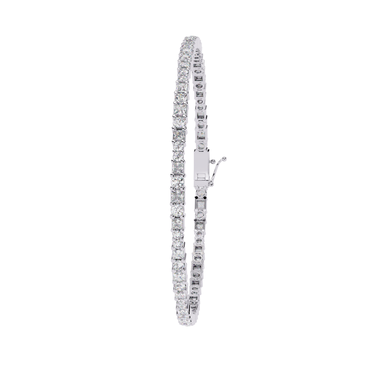 glimmerine round diamond bracelet