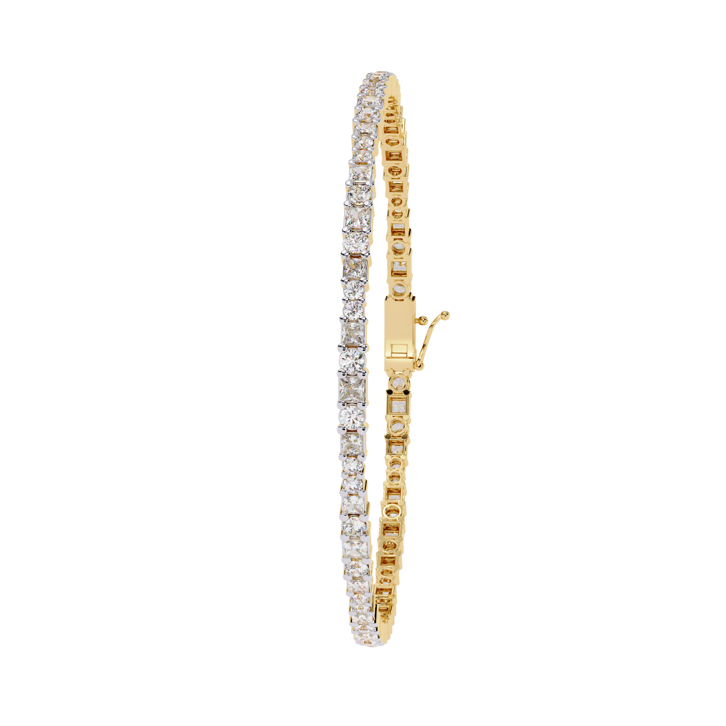 glimmerine round diamond bracelet