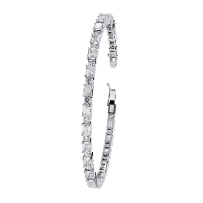 Glimmerine Emerald Diamond Bracelet