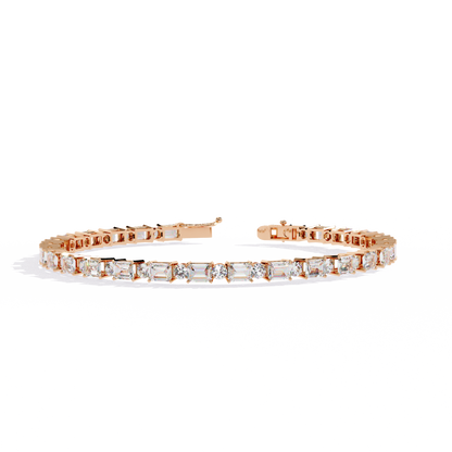 Glimmerine Emerald Diamond Bracelet