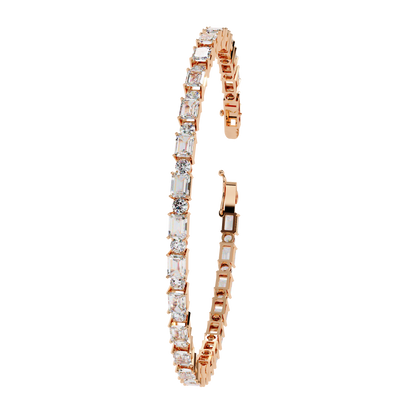 Glimmerine Emerald Diamond Bracelet