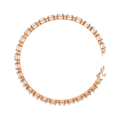 Glimmerine Emerald Diamond Bracelet