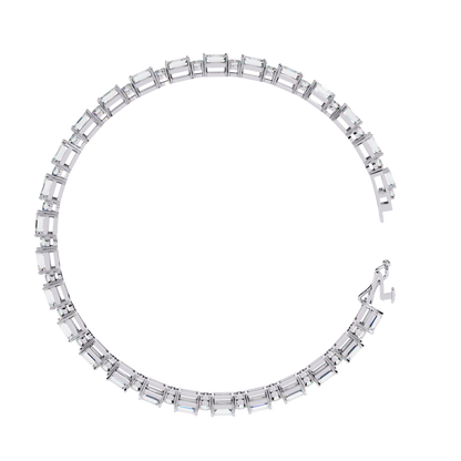 Glimmerine Emerald Diamond Bracelet