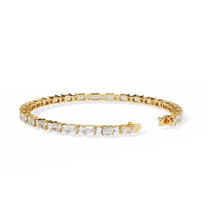 Glimmerine Emerald Diamond Bracelet