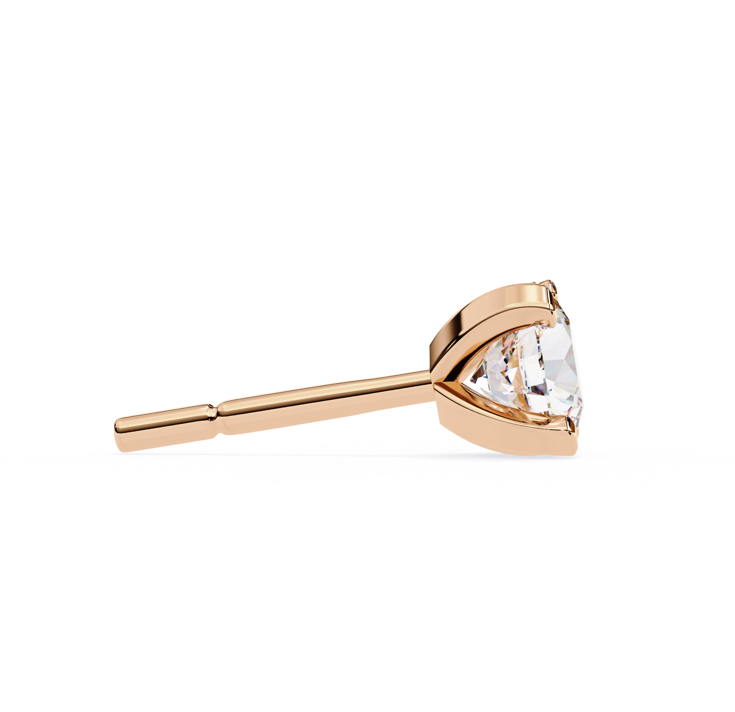 boucles d'oreilles royales en diamant rond