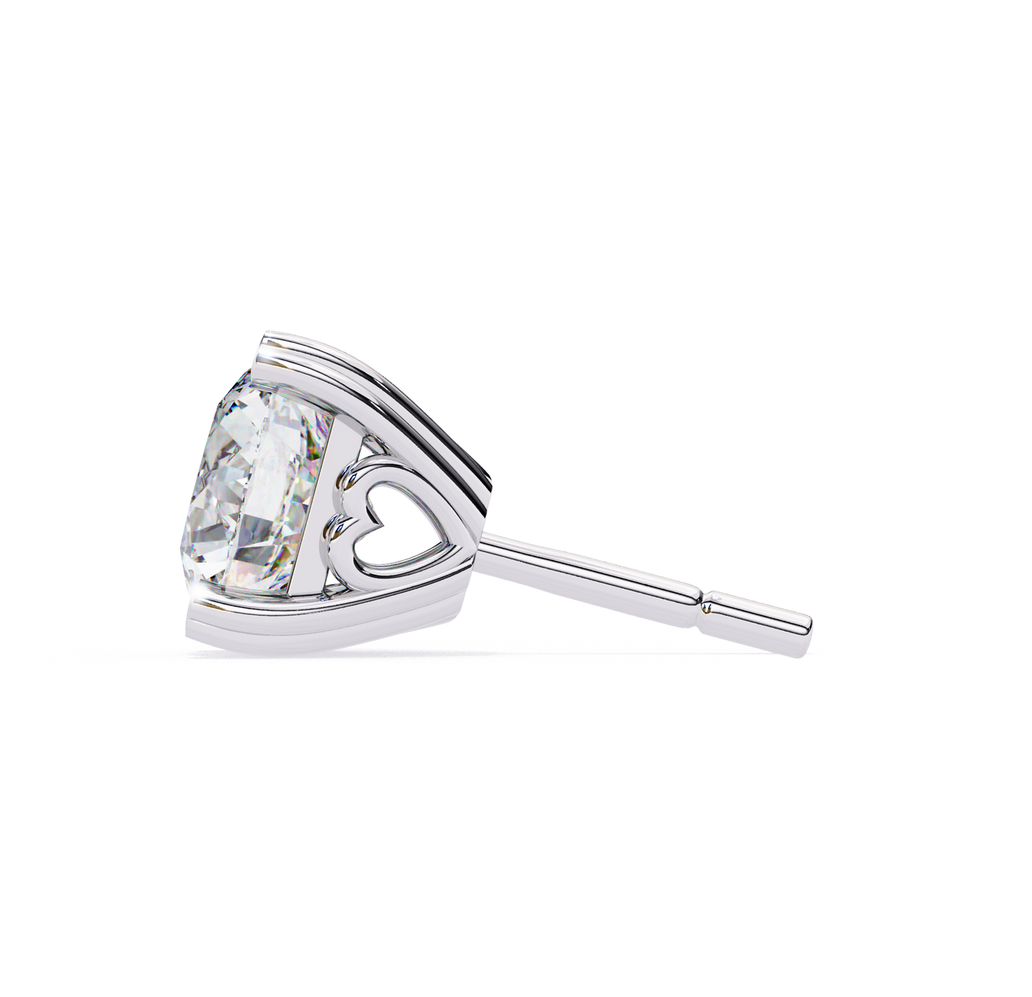 boucles d'oreilles en diamant amour