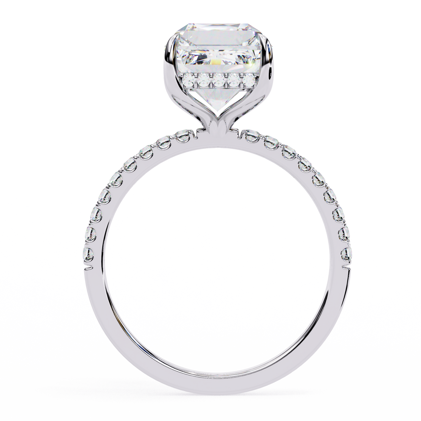 paradise emerald diamond ring - espira gems