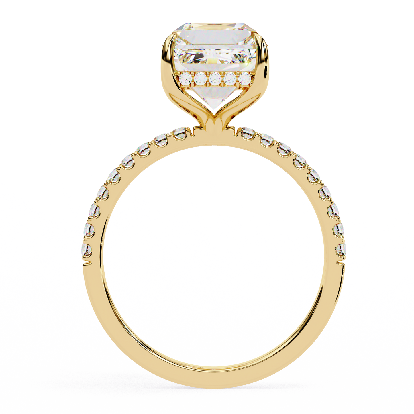 paradise emerald diamond ring - espira gems