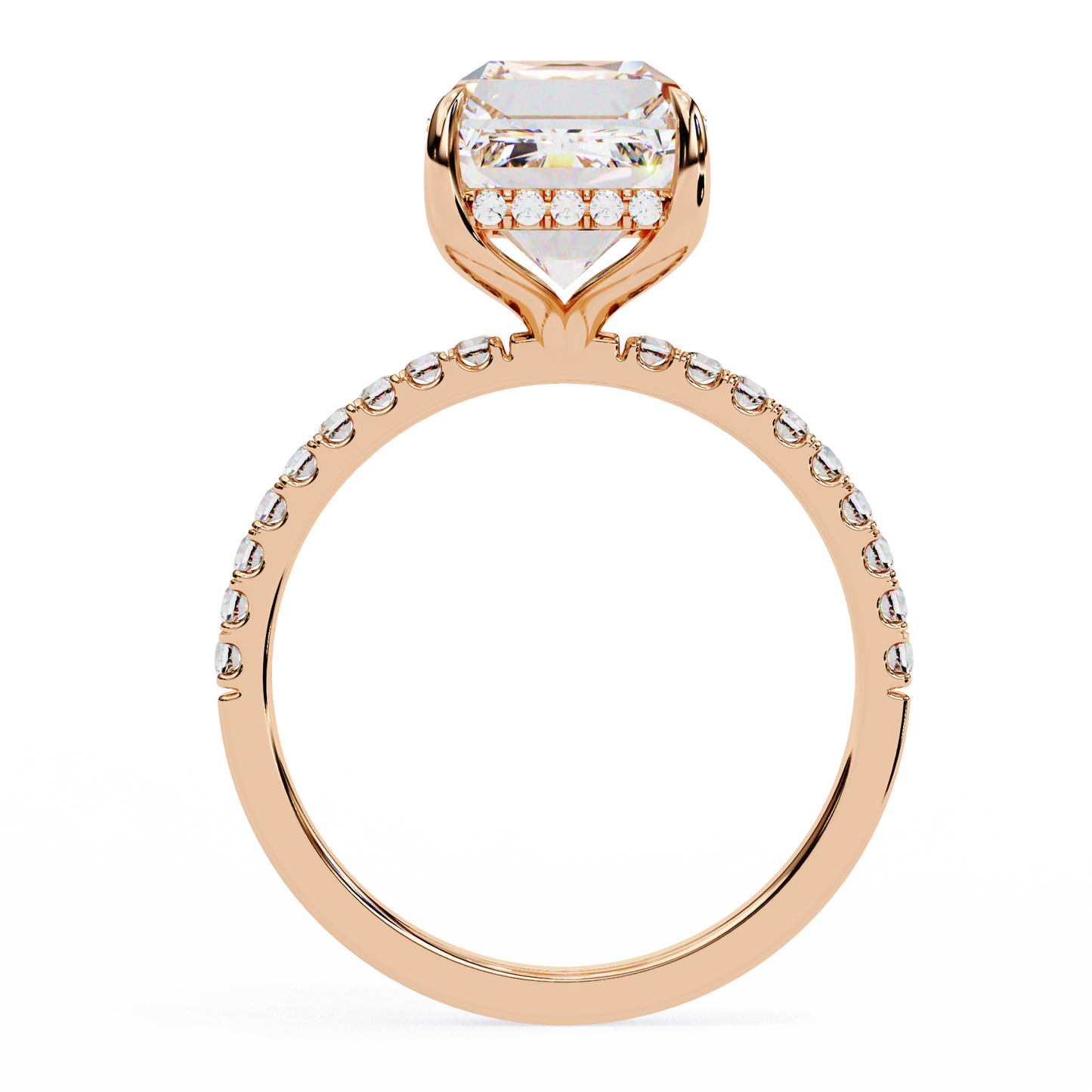 paradise emerald diamond ring - espira gems
