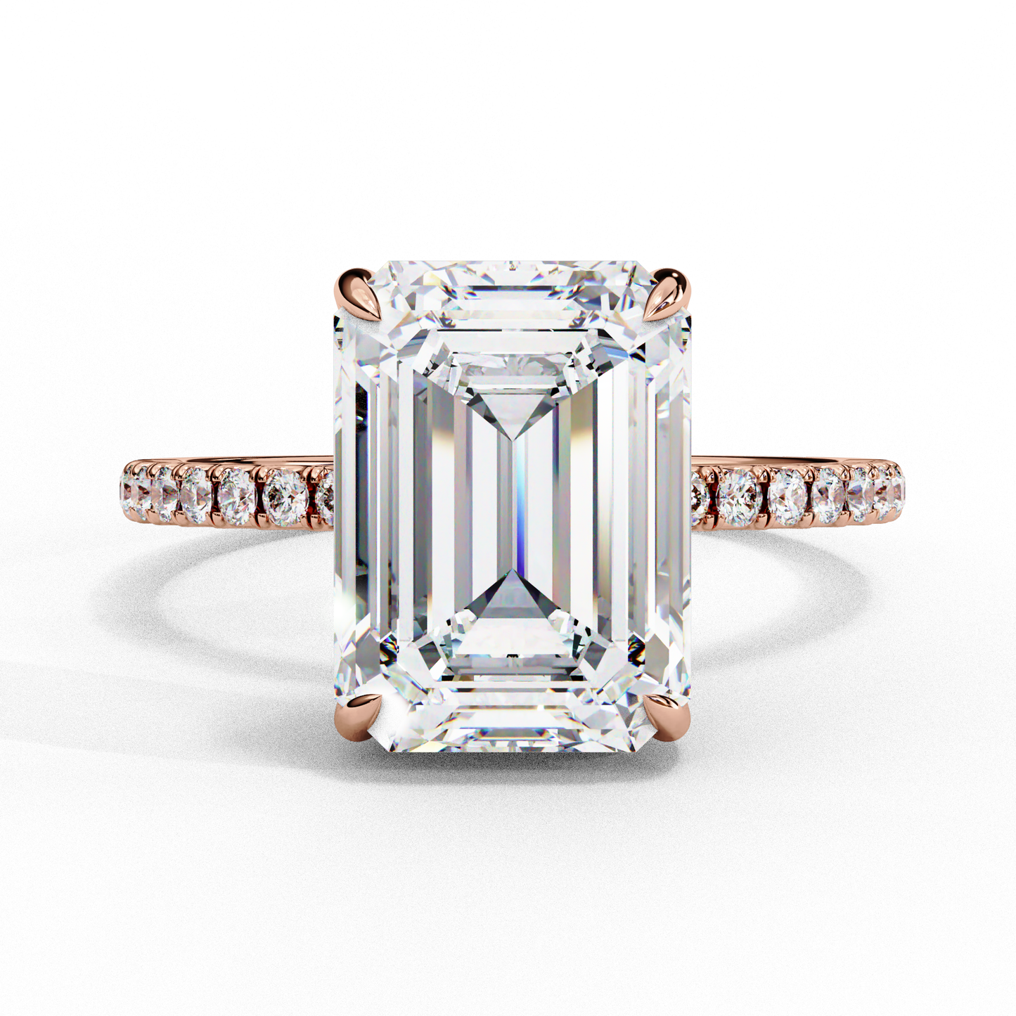 paradise emerald diamond ring - espira gems