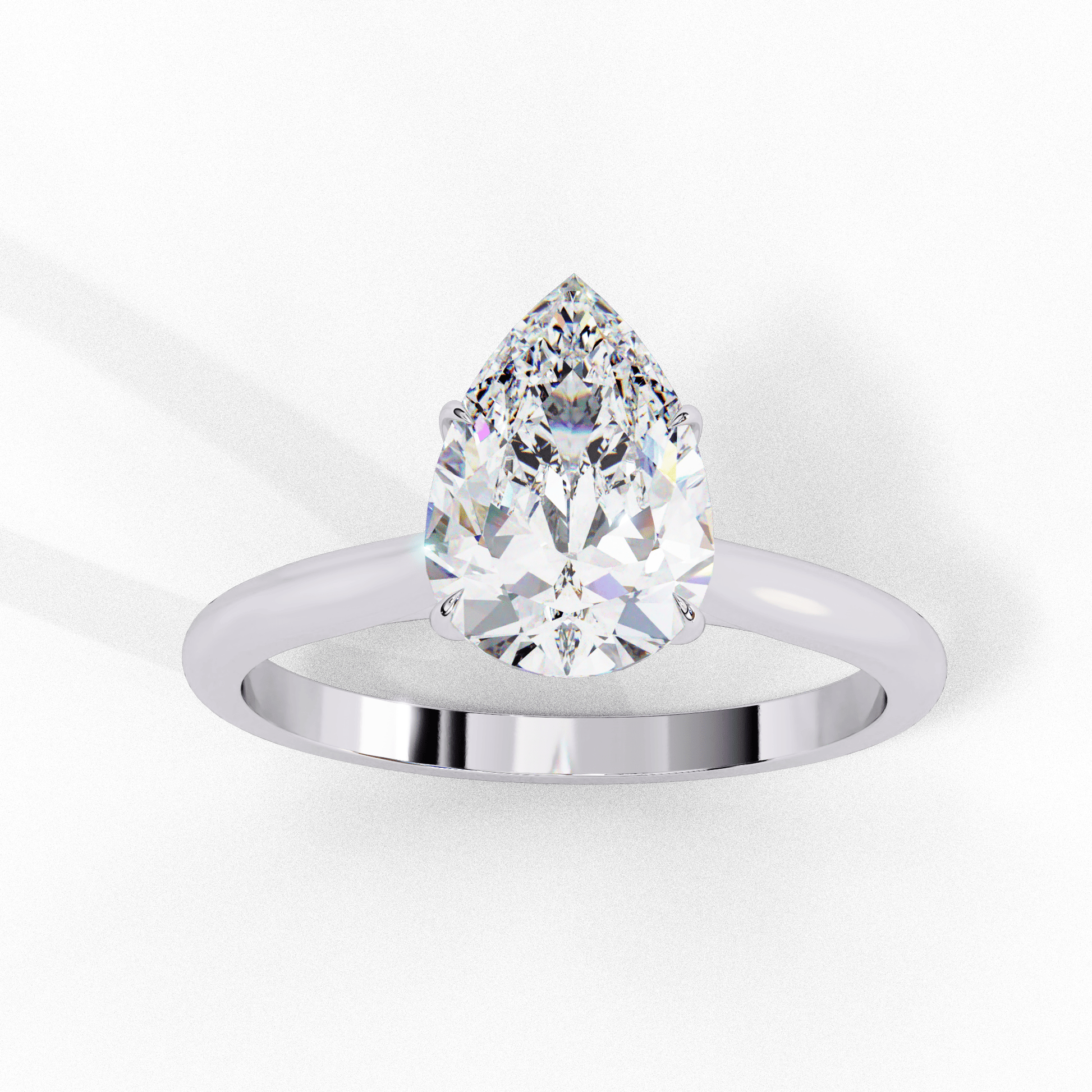 Bright Pear Diamond Ring - Espira Fine Gems