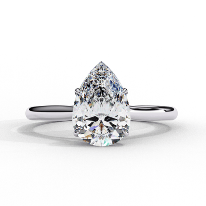 Bright Pear Diamond Ring - Espira Fine Gems