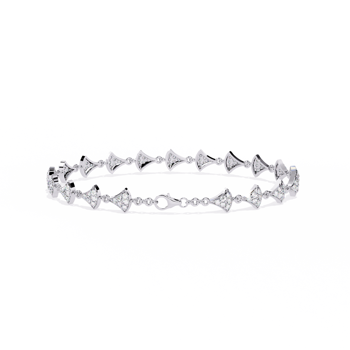 diamora round diamond bracelet - espira fine gems