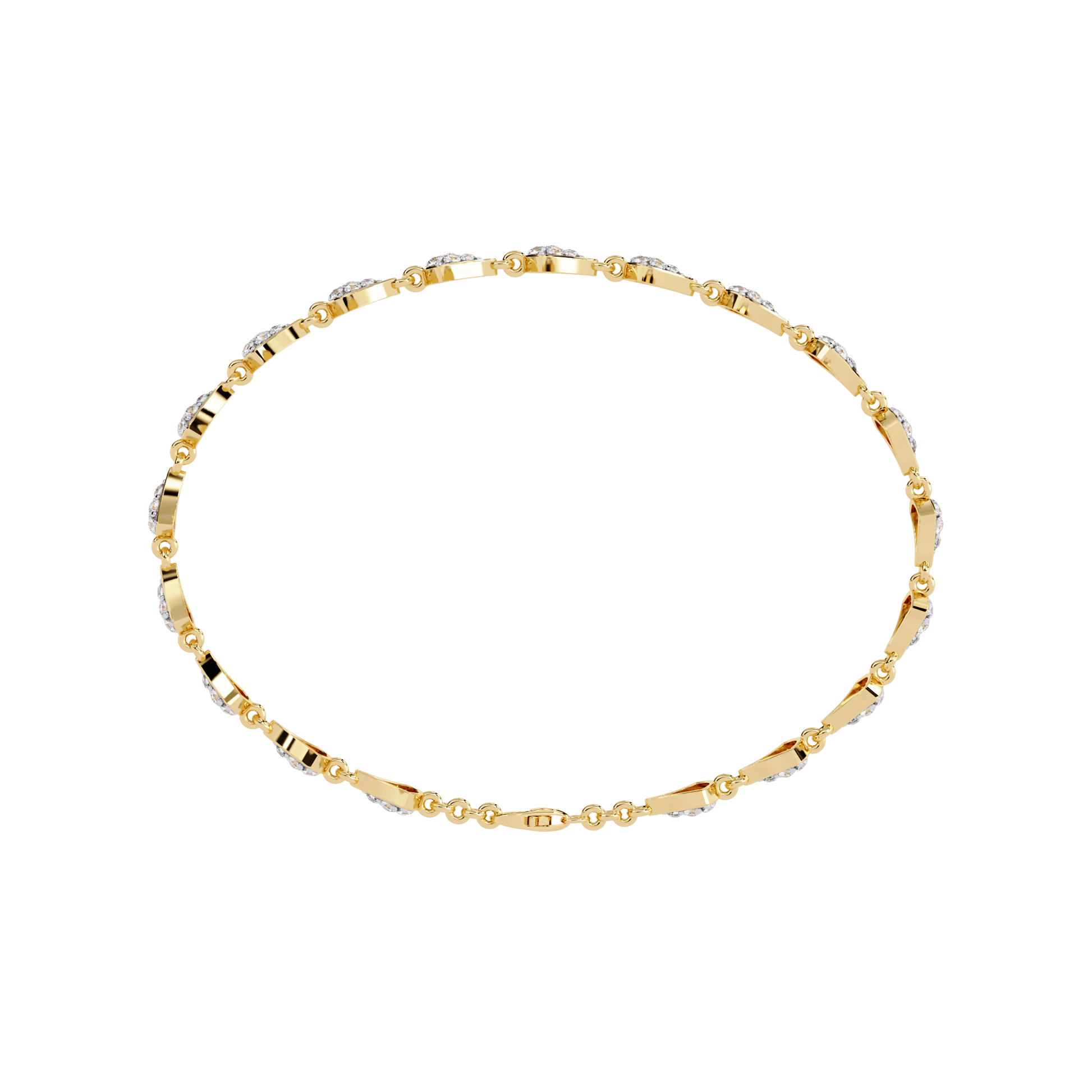 Diamora Round Diamond Bracelet - Espira Fine Gems