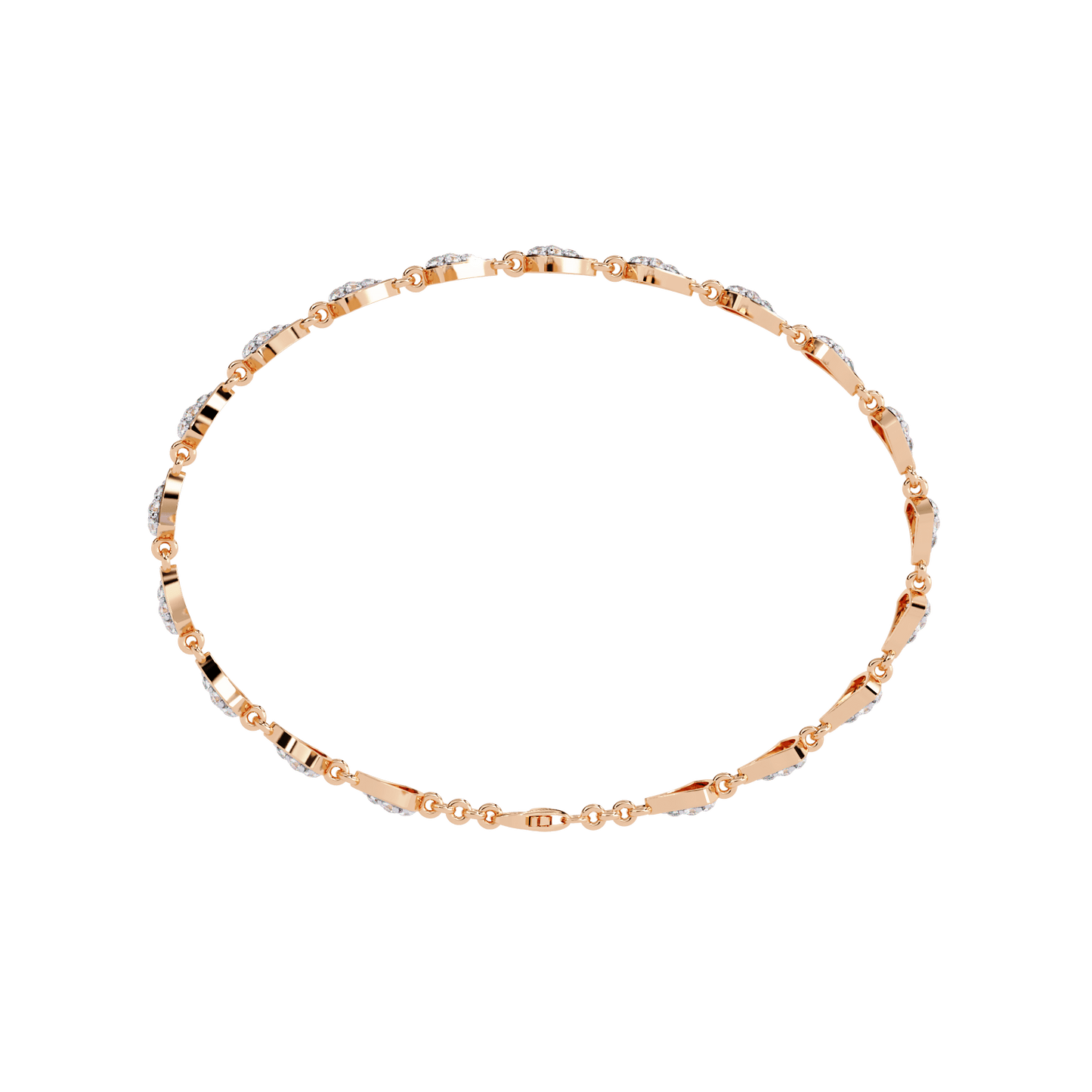 diamora round diamond bracelet - espira fine gems