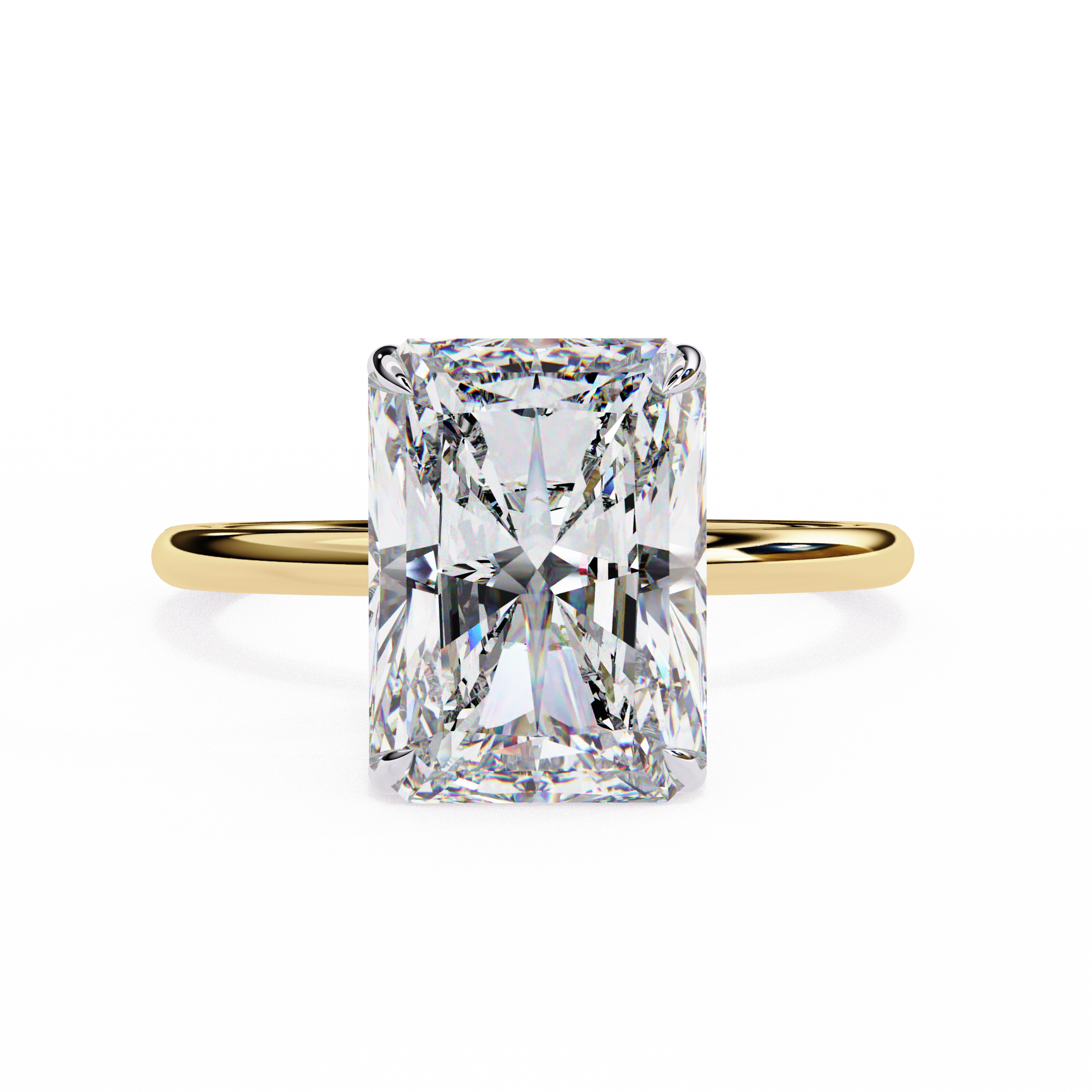 Moonlit Raidant Diamond Ring - Espira Gems