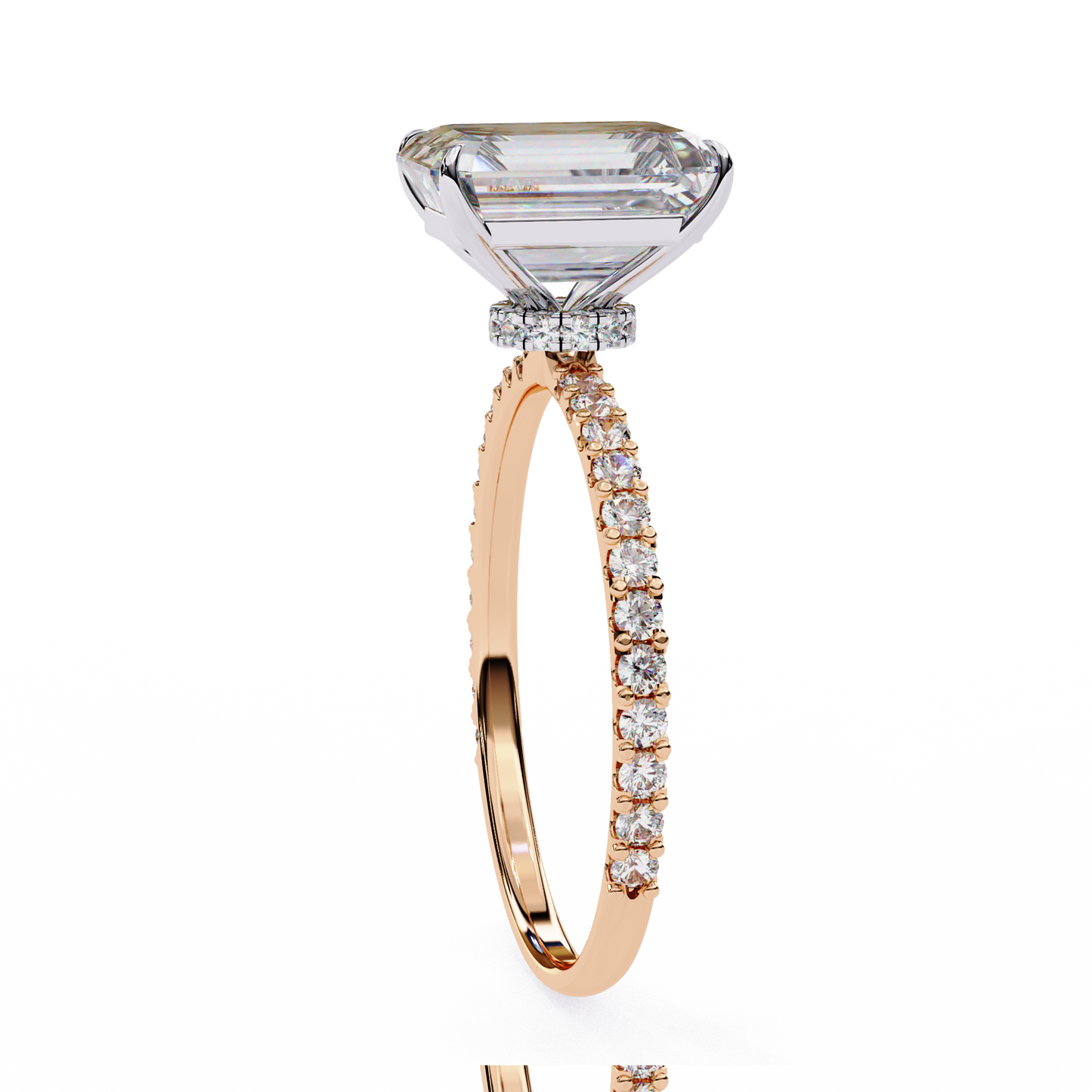 sundara emerald diamond ring - espira gems