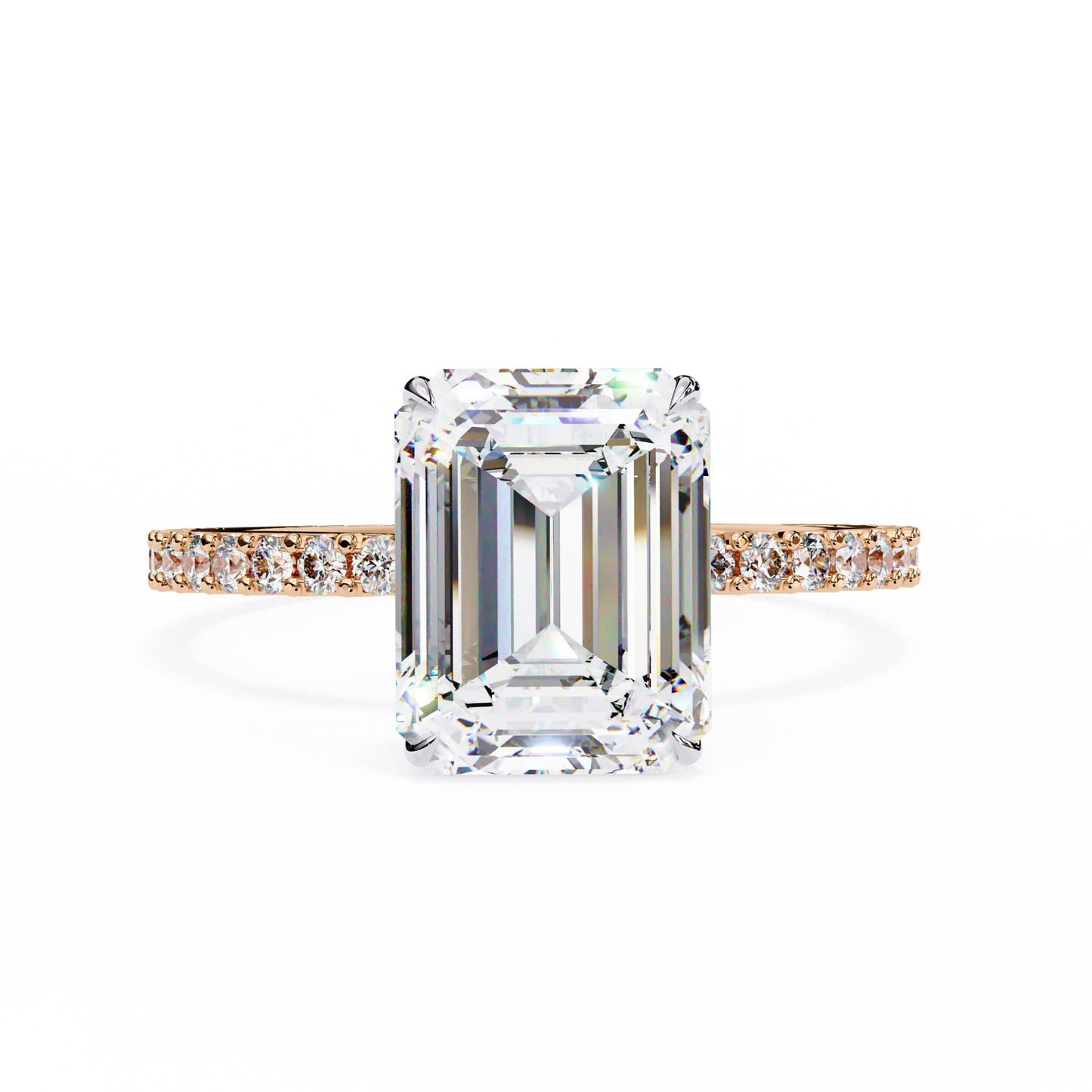 sundara emerald diamond ring - espira gems