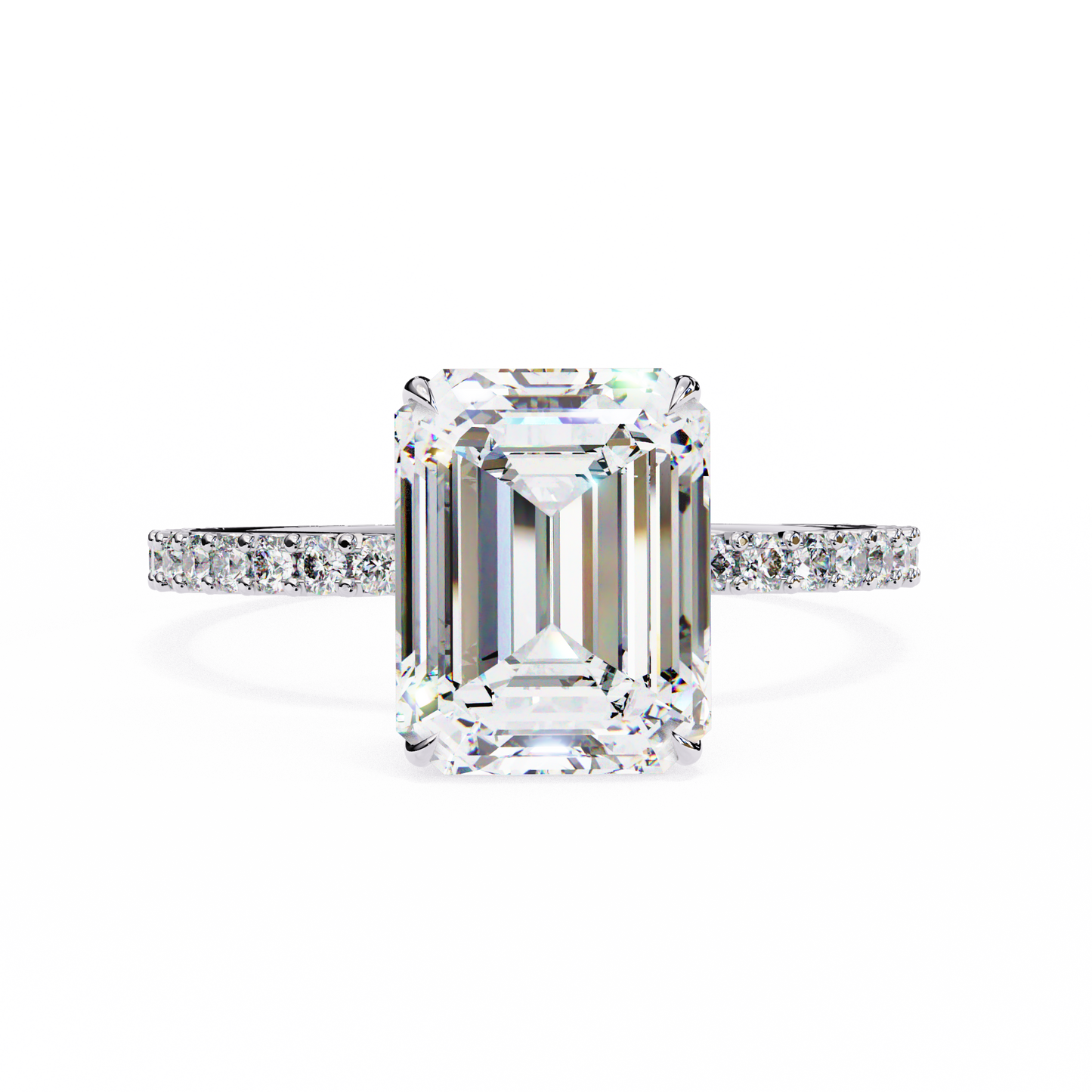 sundara emerald diamond ring - espira gems