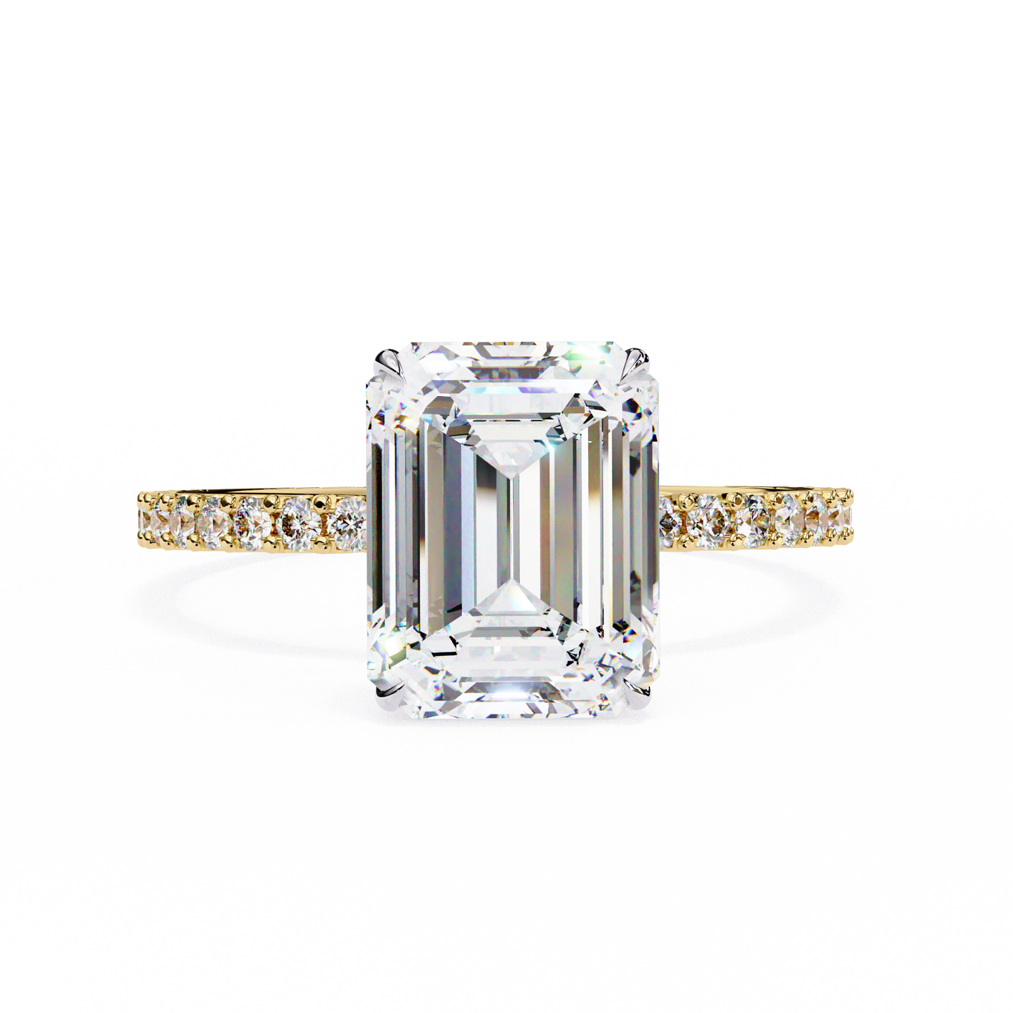 sundara emerald diamond ring - espira gems