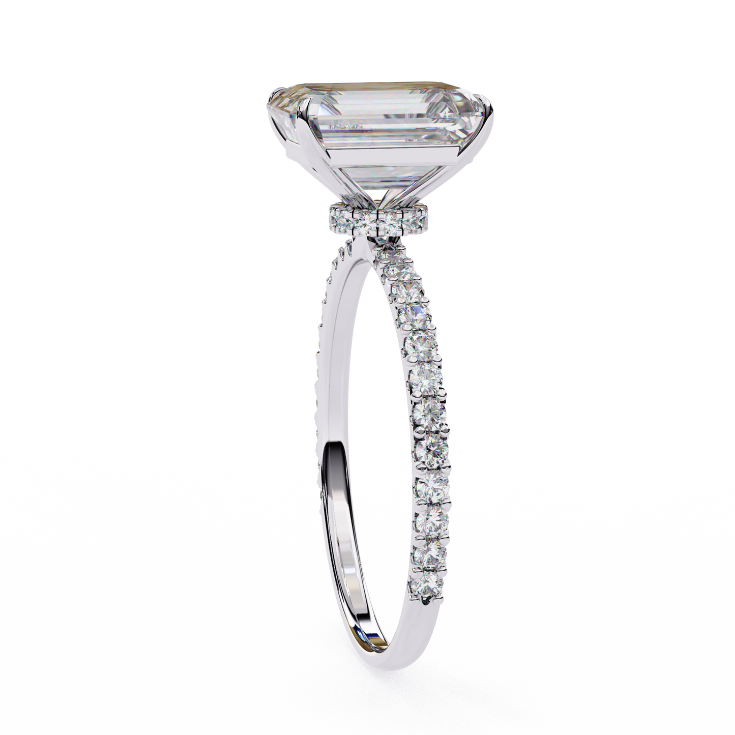 sundara emerald diamond ring - espira gems